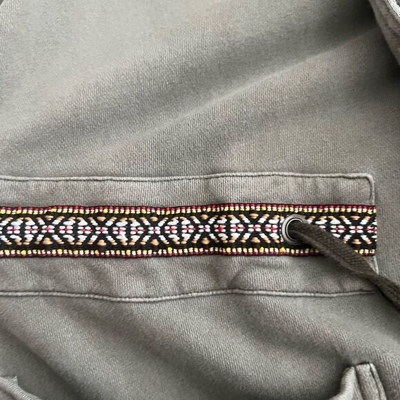 FREE PEOPLE Studio City Army Green Open Cardigan Jacket - Picture 9 of 10